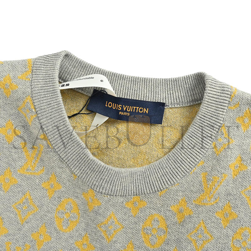 l0vis Vvtt0n monogram glow logo knit short-sleeve t-shirt 1ahvpc